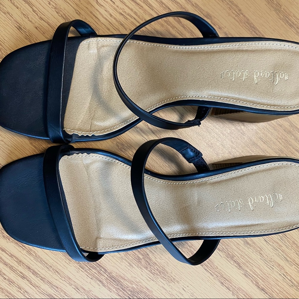 Altard State Black Strappy Heels
